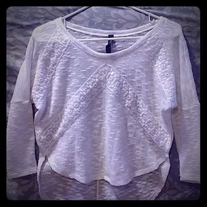 Jessica Simpson low high rise sweater.